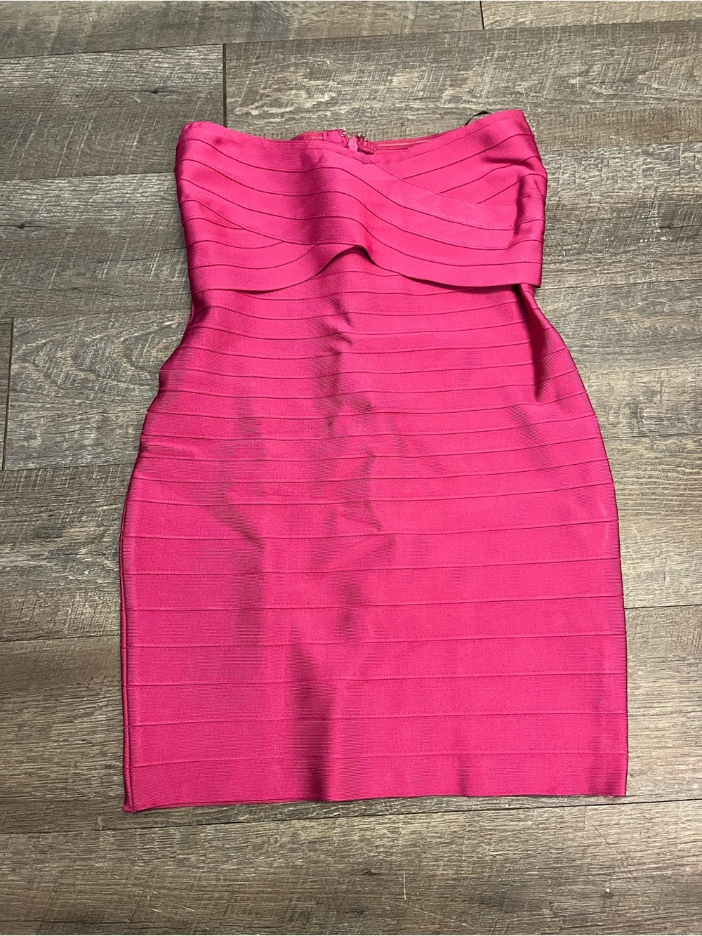 Herve Leger x FOREVER 21 Hot Pink Strapless Bandage Mini Dress